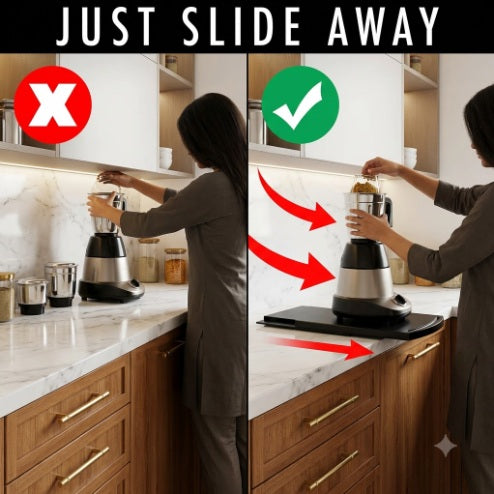 Neat Theory appliance slider demonstration under a mixer grinder