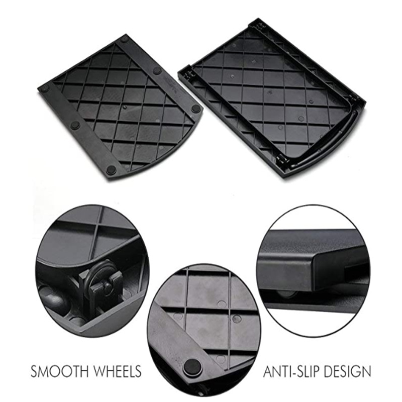 Neat Theory appliance sliding tray smooth wheels and anti-slip base