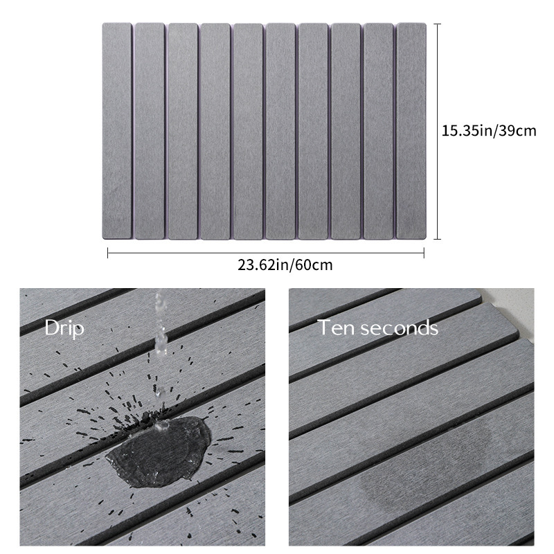 Neat Theory stone dish mat drying demonstration