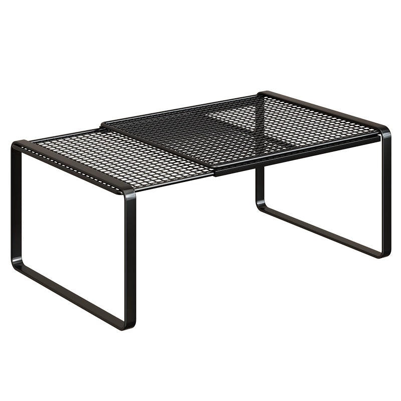 Neat Theory expandable kitchen shelf riser in black