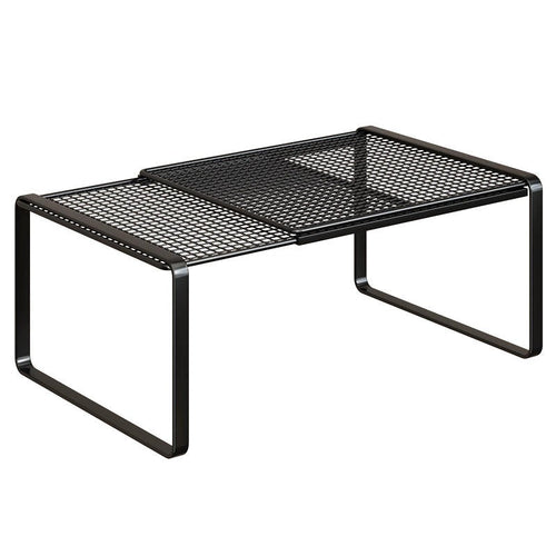 Neat Theory expandable kitchen shelf riser in black
