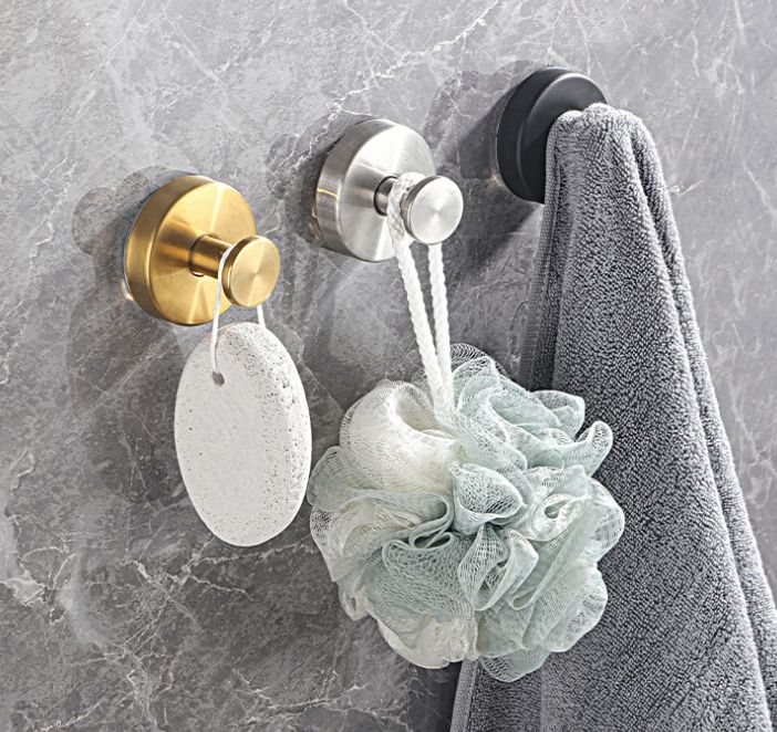 Neat Theory suction hooks holding bathroom accessories